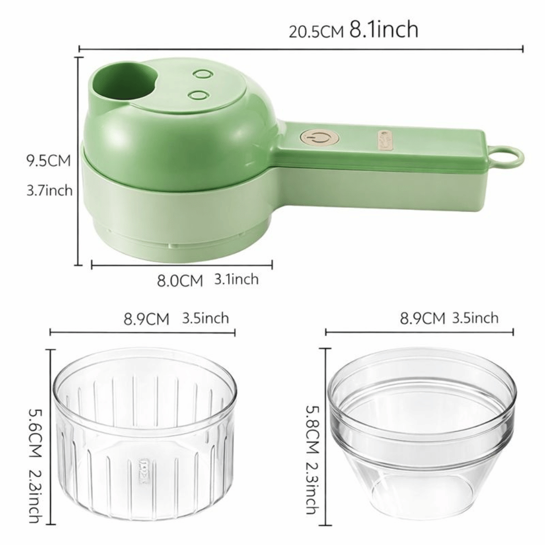 4 in 1 Portable Electric Vegetable Cutter Set
