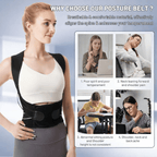Adjustable Back Posture Corrector/ Slouching Relieve Pain Belt Women Men