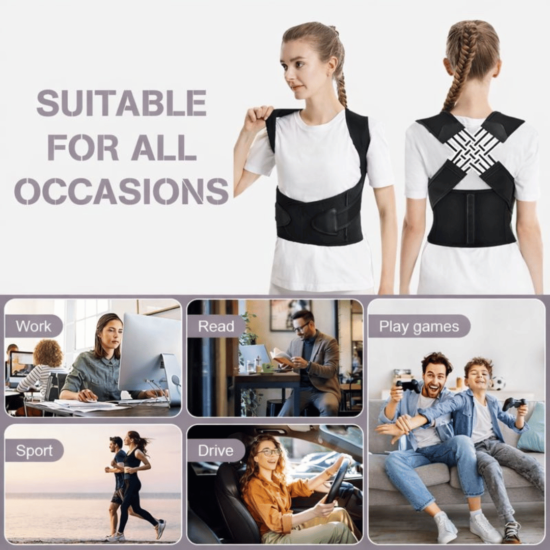 Adjustable Back Posture Corrector/ Slouching Relieve Pain Belt Women Men