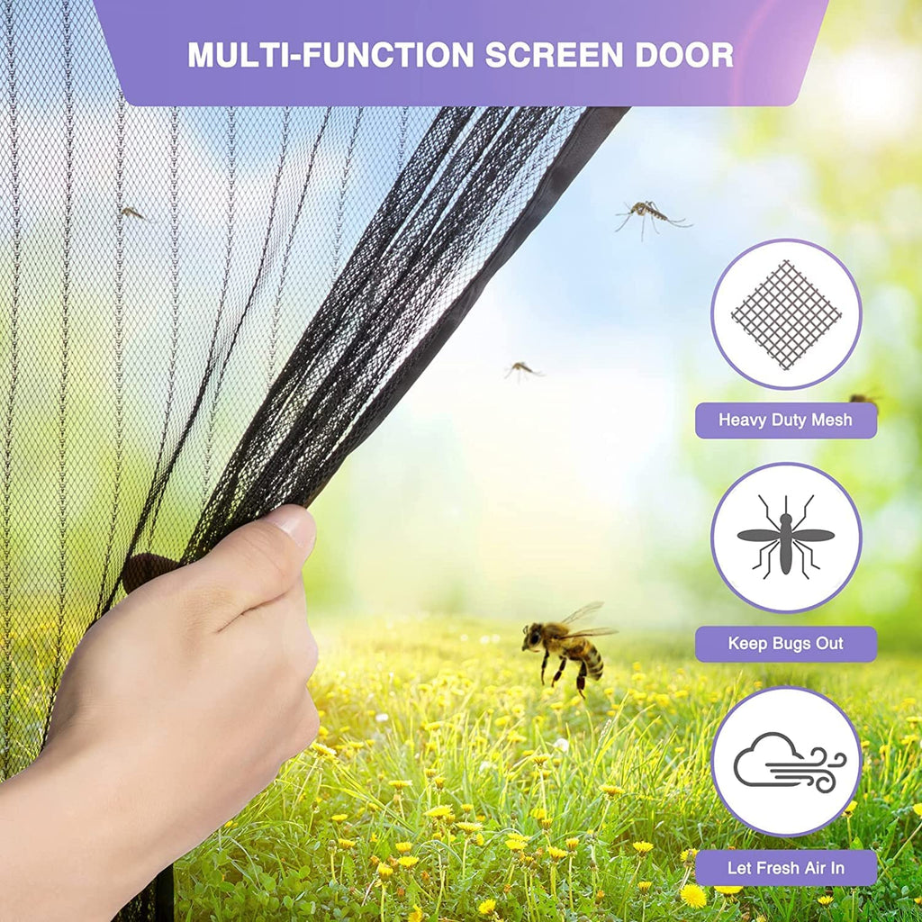 Auto-Closing Magnetic Mosquito Door Net