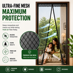 Auto-Closing Magnetic Mosquito Door Net