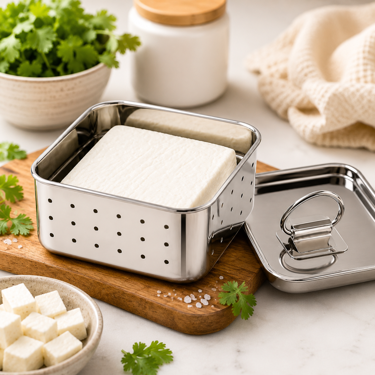 Stainless Steel Paneer Maker | 400+ Grams Home-Made Paneer