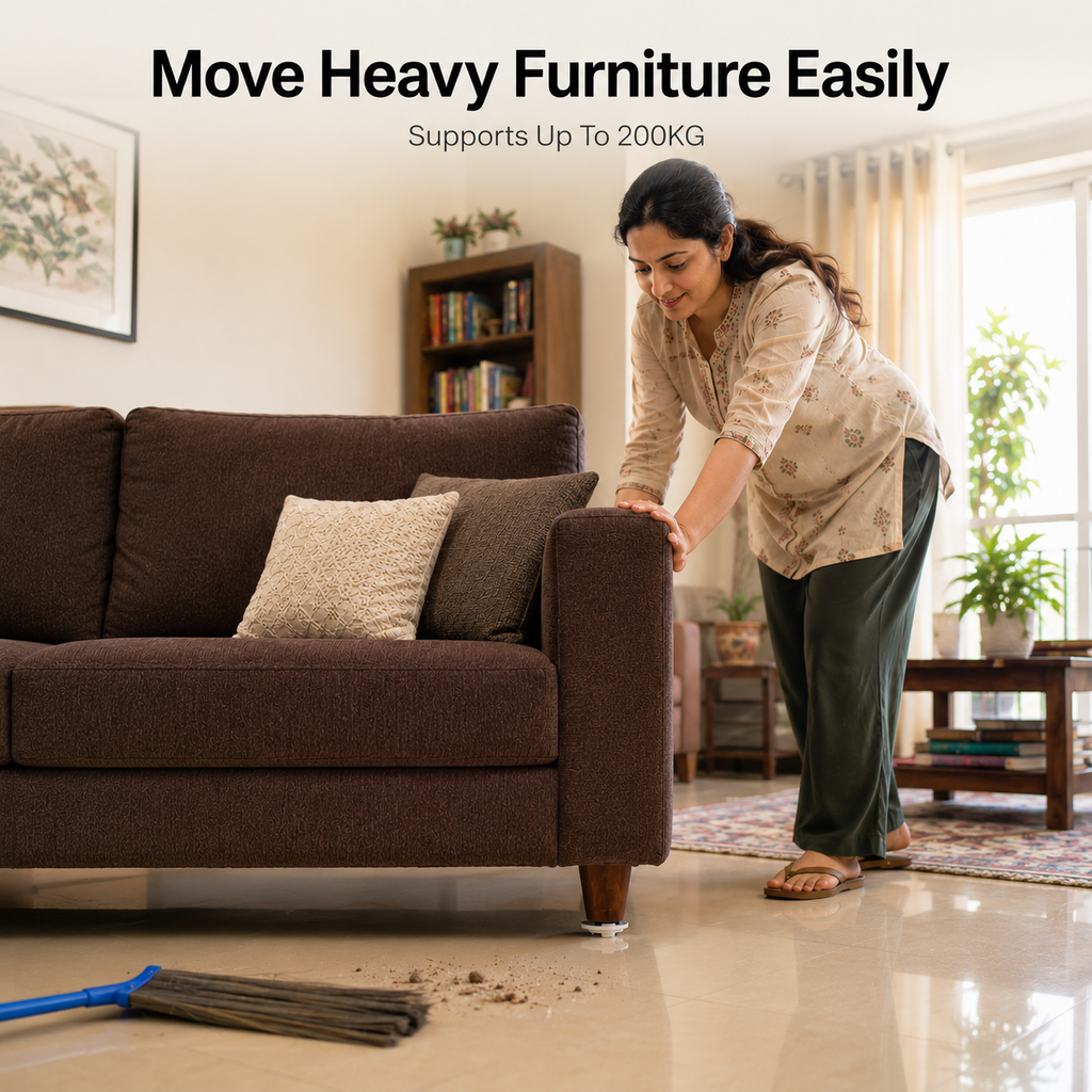 Smart Furniture Moving Wheels — 200KG | No Back Pain!