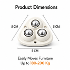 Smart Furniture Moving Wheels — 200KG | No Back Pain!