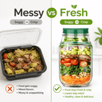 Leak-Proof Salad Jar Container (Fresh Salad Everytime)