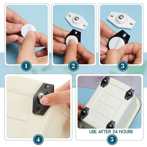 [Pack Of 12] Furniture Sofa Table Moving Wheels